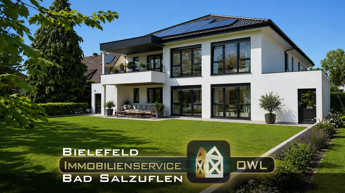 Gartenseite der Stilvilla
