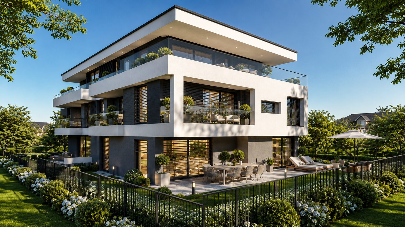 Premium Living – Außenansicht bei Tag